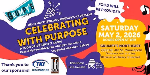 Celebrate with Purpose: A Food Drive Benefit Show
