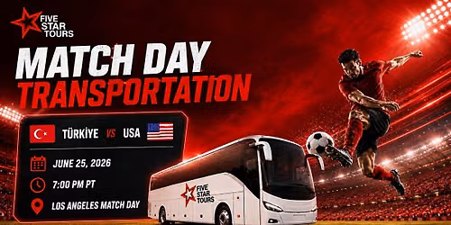 Transporte a Turkey v USA Football Match Tour 5