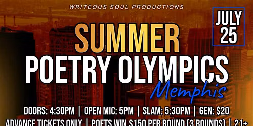 Summer Poetry Olympics Slam