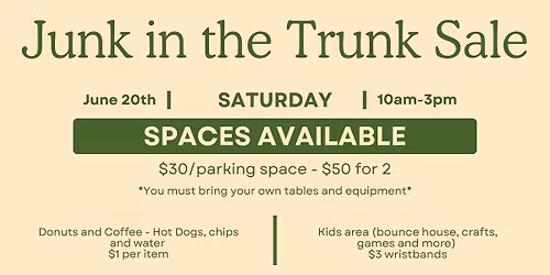 Junk in the Trunk Sale