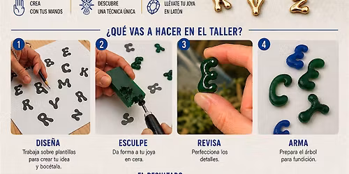 Taller iniciaci\u00f3n a la JOYER\u00cdA en cera perdida