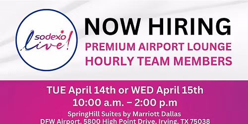 Sodexo Live! Hiring Event