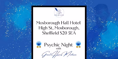 Mosborough Hall Hotel, Sheffield - Psychic Night with Grant Harris Medium