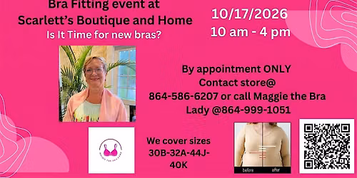 Bra Fitting Event at Scarlett's Boutique