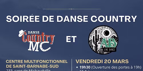 Soirée de Danse Country (2 écoles réunies)🌟🤠