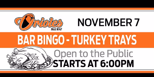 BAR BINGO: Turkey Trays
