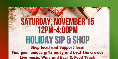 Sip & Shop in Celebration of 15 years of business