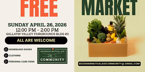 FREE MARKET at the Gallatin County Fairgrounds 