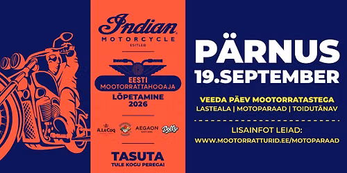 Indian esitleb: Eesti Mootorrattahooaja L\u00f5petamine 2026