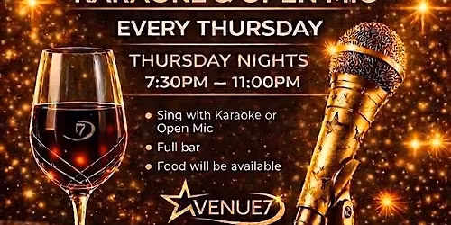 Sip, Sing & Vibe Karaoke @ Venue Seven | $10 Door
