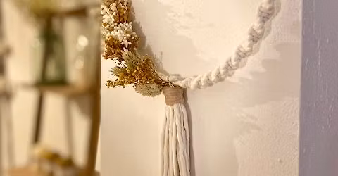 Atelier macram\u00e9 : fabriquez une couronne (de No\u00ebl)