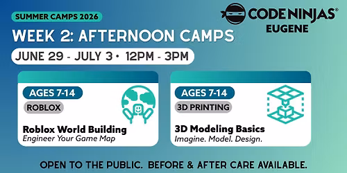 Week 2: Afternoon Camps