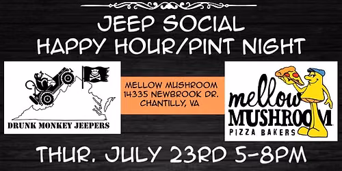Mellow Mushroom Jeep Social. July 2026