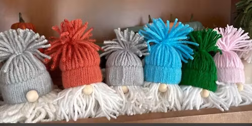 Hanging gonk garland