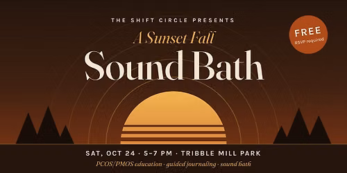 Sunset Journaling & Sound Bath: Reflection, Connection & Rest for PCOS\/PMOS