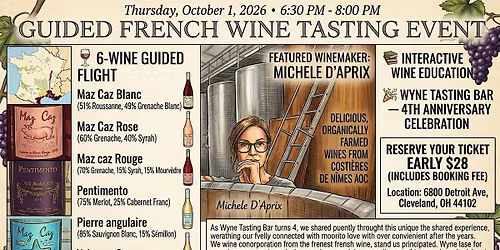 Guided French Wine Tasting Event