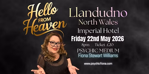 A Wee Psychic Night in Llandudno