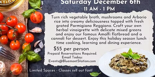 Bluemont Station Sensation - Risotto Cooking Class