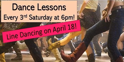Line Dance Lessons - American Legion Post 370 - 6:00 pm Before Melissa & Company Band at 7:00