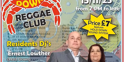 Hold Down Boss Reggae Club 15\/11\/25