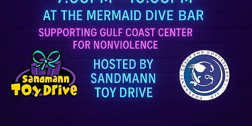 PURPLE PARTY!\ud83d\udc9c 3rd Annual Gulf Coast Sandmann Toy Drive