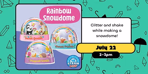 4M STEAM Camp: Rainbow Snowdomes