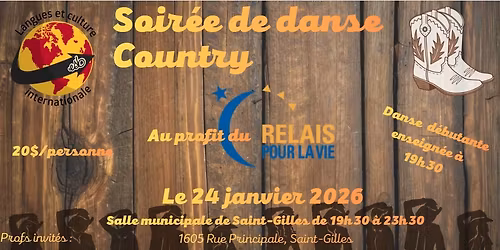 Soir\u00e9e de danse Country-pop