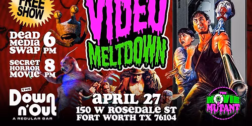 Video Meltdown 4 - VHS Dead Media Swap + Secret Horror Movie