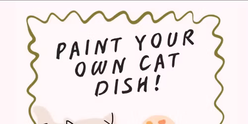 Ceramic Dish Painting with Cats