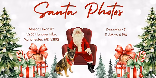Santa Photos at Mason Dixon K9