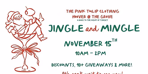 Pink Tulip Hoover's Jingle & Mingle Event