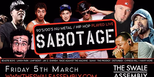 SABOTAGE : NU METAL \/ HIP HOP \/ MASHUPS LIVE