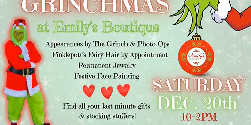 GRINCHMAS at Emily's Boutique 