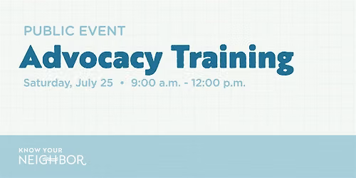 Advocacy Training
