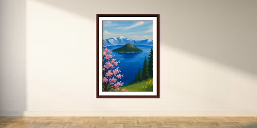 Crater Lake in Spring Instructed Painting Event