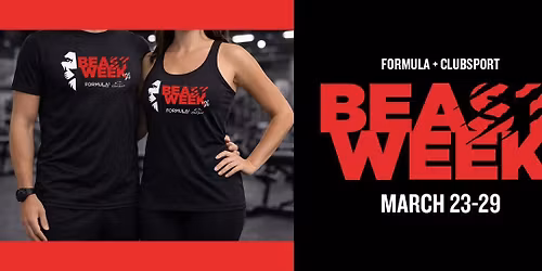 Formula3 + ClubSport Beast Week