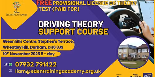 Driving Theory Course, Wheatley Hill - 5 days