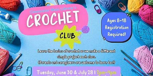 Crochet Club @ Moccasin Lake Nature Park