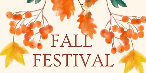 Fall Festival Pop Up Market
