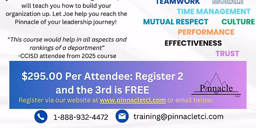 Leadership & Supervision: Taking it to the Next Level