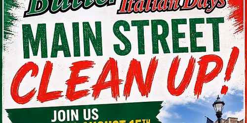 Butler Italian Days Main Street Clean Up