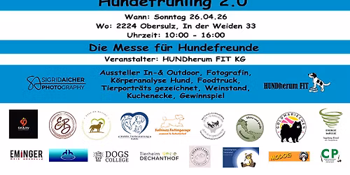 Hundefr\u00fchling 2.0 - Die Messe f\u00fcr Hundefreunde
