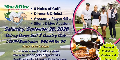 7th Annual Nine & Dine for Bella's Buddies