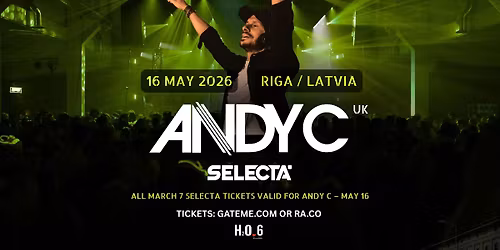 Selecta: ANDY C (UK) - new date