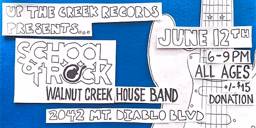 Walnut Creek School Of Rock House Band at Up The Creek Records
