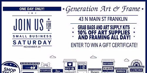 Small Business Saturday at Generation Art and Frame