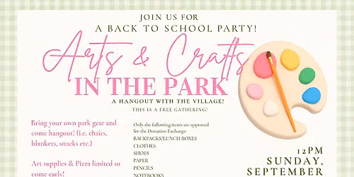 Back to School Paint Party