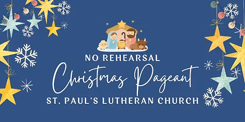 No Rehearsal Christmas Pageant