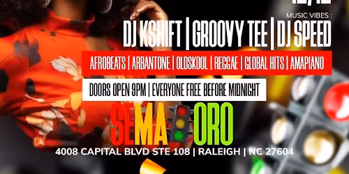 FREE FRIDAYS @SEMAFORO- A ONCE A MONTH EVENT!