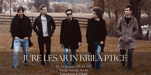 Jure Lesar z zasedbo Krila ptice v Stra\u017ei\u0161\u010du | \u0160martinski dom | 12.2.2026